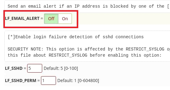 Disable LFD alerts3