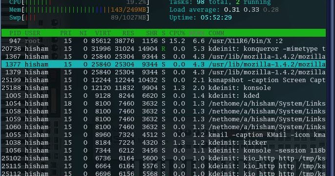 HTOP Kurulumu
