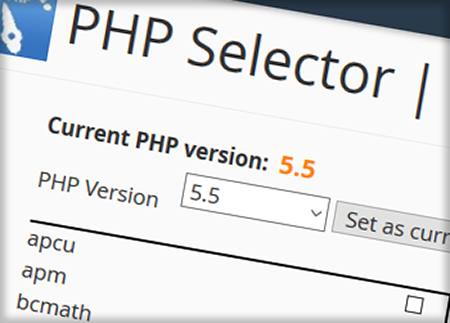 PHP Selector ile Php sürümü değiştirme