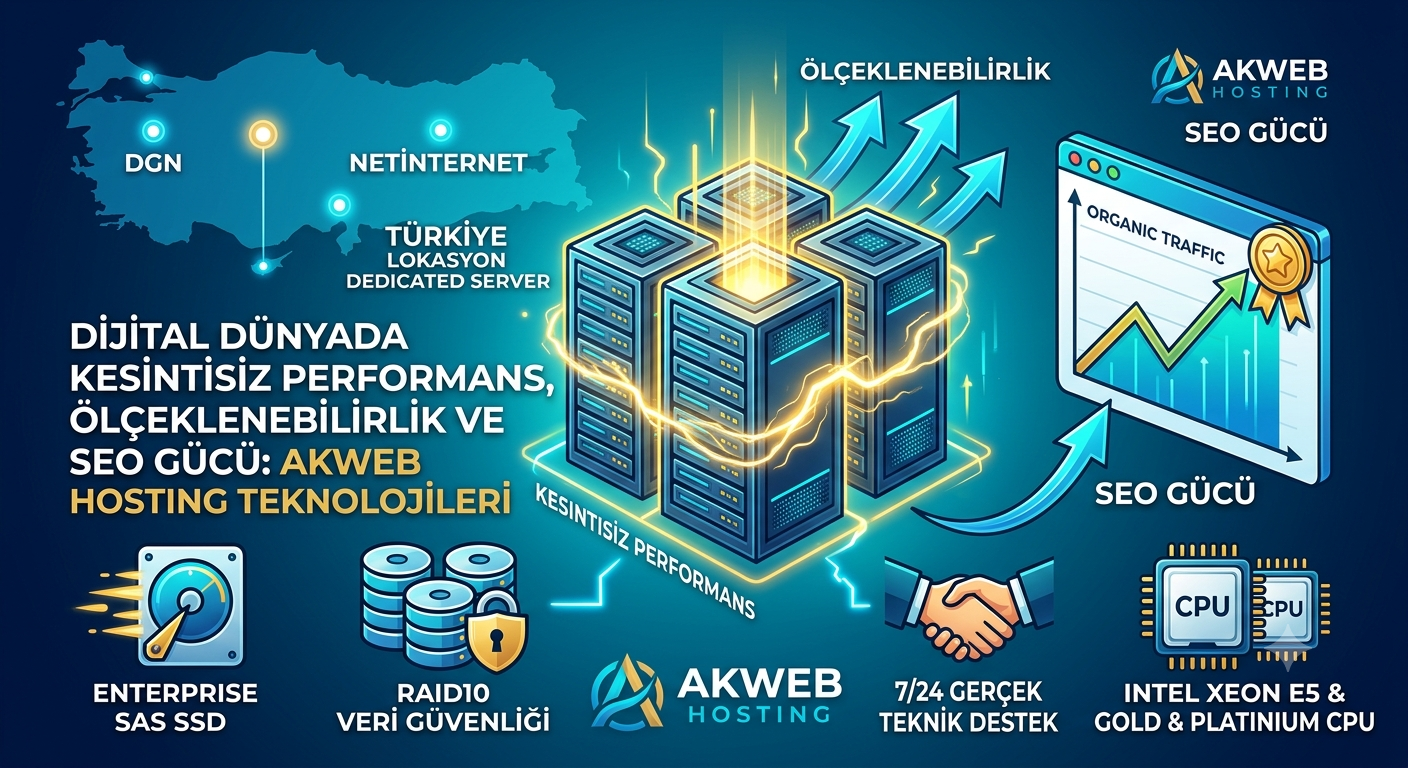 Dijital Dünyada Kesintisiz Performans, Ölçeklenebilirlik ve SEO Gücü: Akweb Hosting Teknolojileri